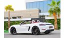 Porsche 718 Boxster | 3,621 P.M  | 0% Downpayment | Spectacular Condition!