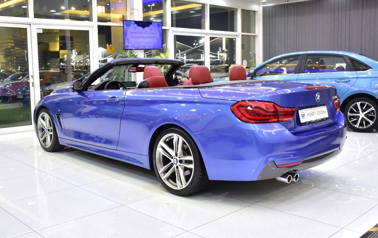 BMW 420i EXCELLENT DEAL for our BMW 420i M-Kit Convertible ( 2019 Model ) in Blue Color GCC Specs