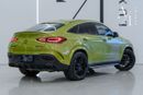 مرسيدس بنز GLE 53 AMG كوبيه 4MATIC+ 2022 Mercedes Benz GLE53 AMG 4MATIC+ Coupe, Warranty, Service History, Fully Loaded, Low Kms