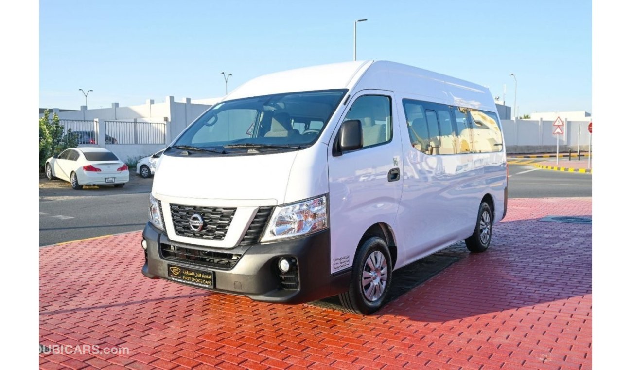 Nissan Urvan 2021 | NISSAN NV-350 URVAN MICROBUS HIGH-ROOF | 4-DOORS 13-SEATER | GCC | VERY WELL-MAINTAINED | SPE