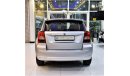 Dodge Caliber AMAZING Dodge Caliber 2.0 2011 Model!! in Silver Color! GCC Specs