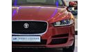 Jaguar XE ORIGINAL PAINT ( صبغ وكاله ) Jaguar XE 20t 2016 Model!! in Red Color! GCC Specs