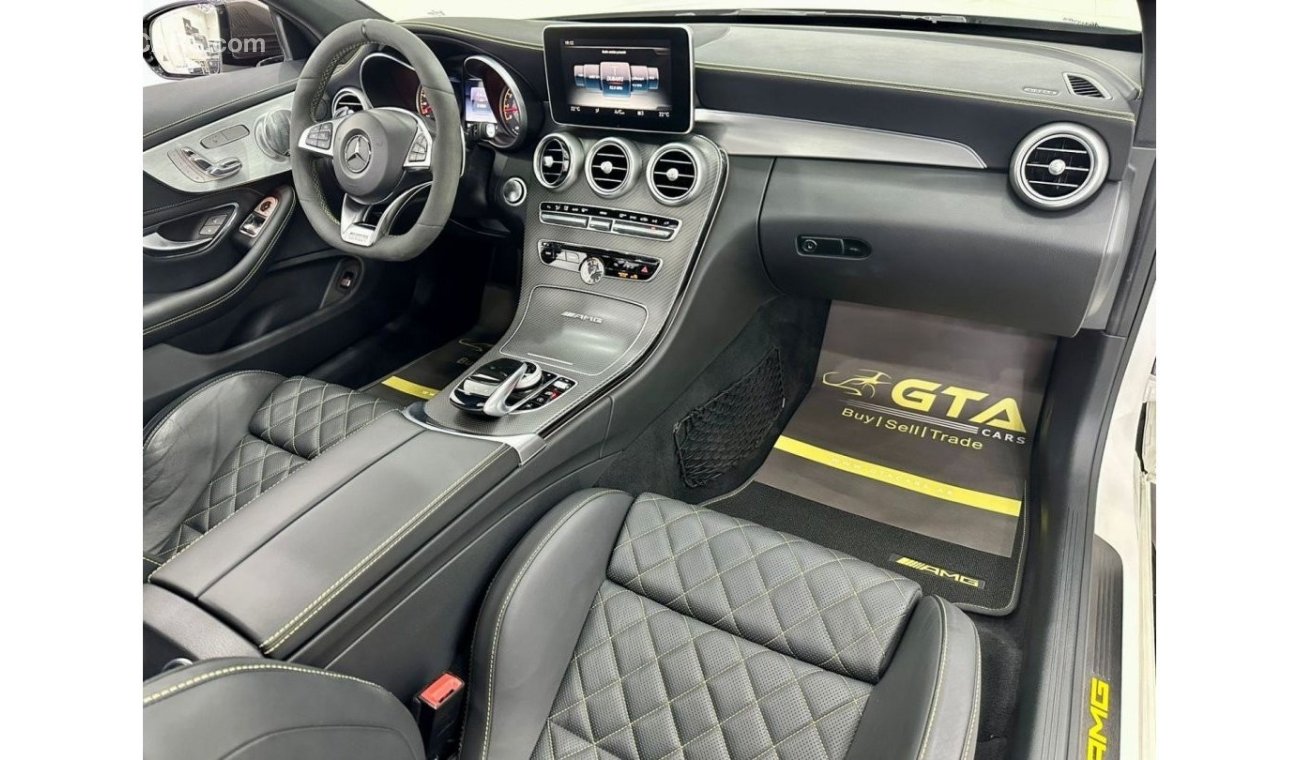 Mercedes-Benz C 63 AMG 2017 Mercedes Benz C63S AMG Coupe Edition 1, Full Mercedes / Silber Arrows Service History, GCC