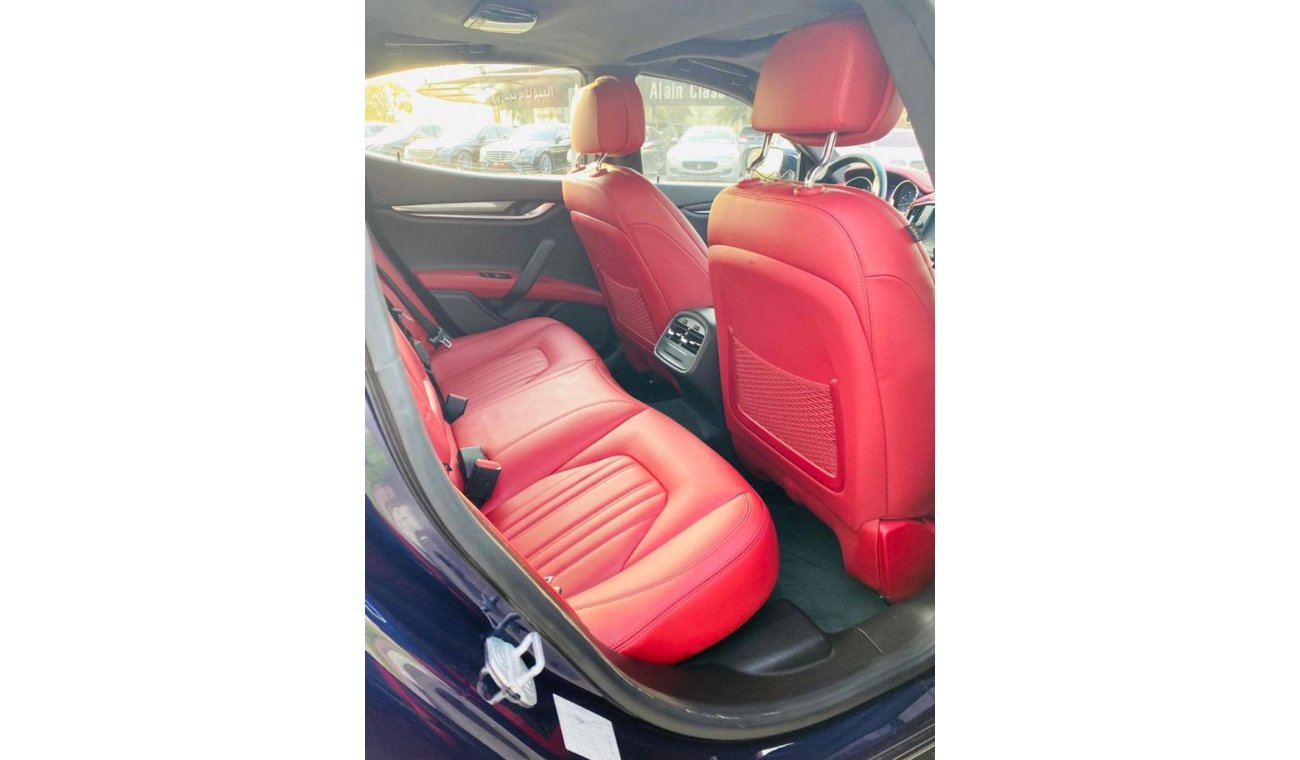 مازيراتي جيبلي Maserati Ghibli From Al Tayer - Red interior - 2016 Model - Aed 1698 Monthly Payment - 0% DP