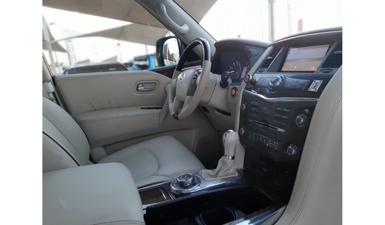 Nissan Patrol Safari نيسان باترول خليجي 2014 فل اوبشن فتحة جلد