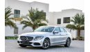 Mercedes-Benz C200 Under Warranty!  GCC - AED 2,280 P.M. AT 0% DOWNPAYMENT