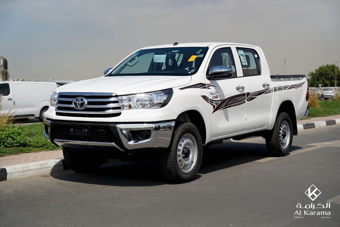 تويوتا هيلوكس GL 2 2.4L AWD D-4D | دفع رباعي، ناقل حركة يدوي | 6 مقاعد | مرايا ونوافذ كهربائية | بطانة حوض الشحن