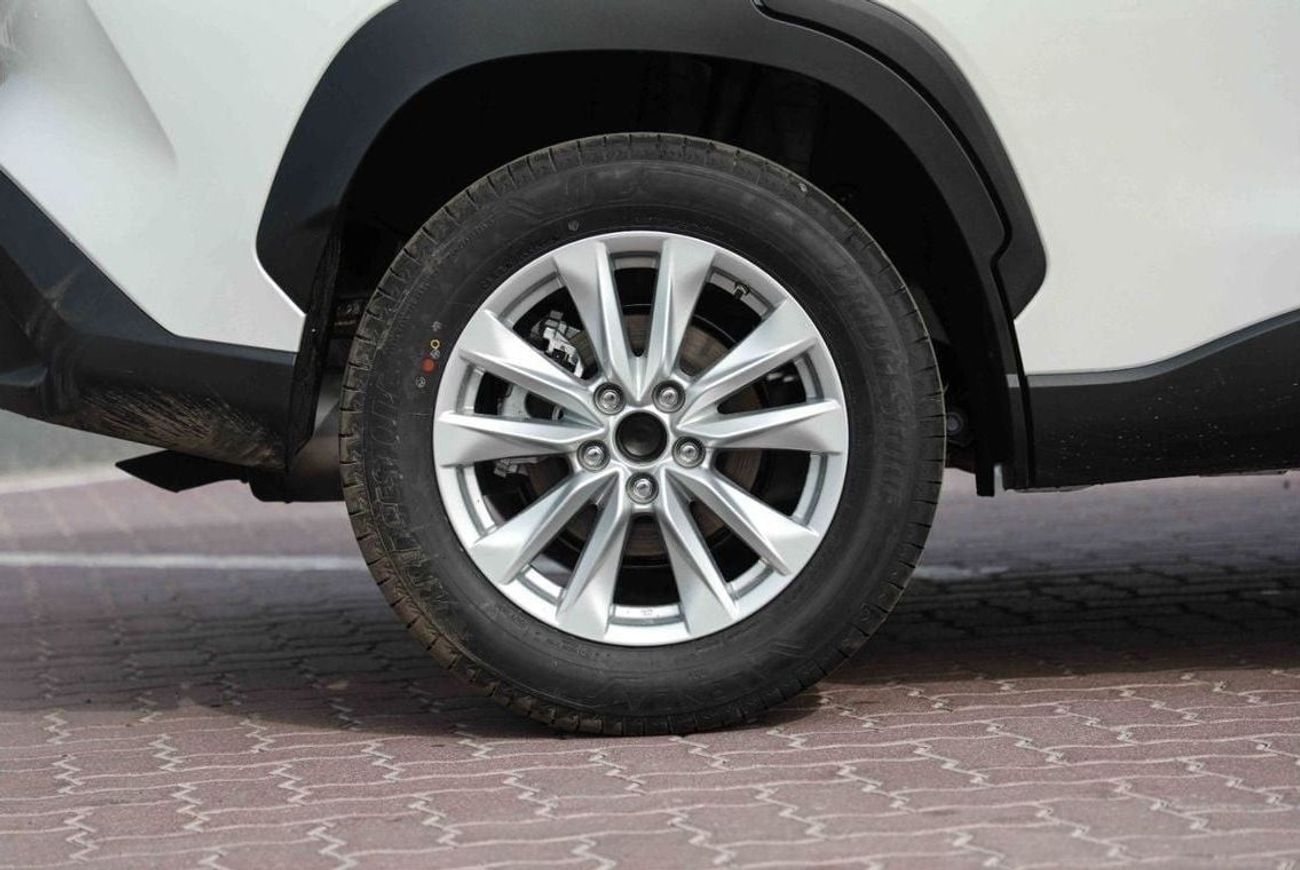 تويوتا كورولا كروس 2025 TOYOTA COROLLA CROSS MID 1.8 Hybrid - PLATINUM WHITE PEARL inside RED | Export Only