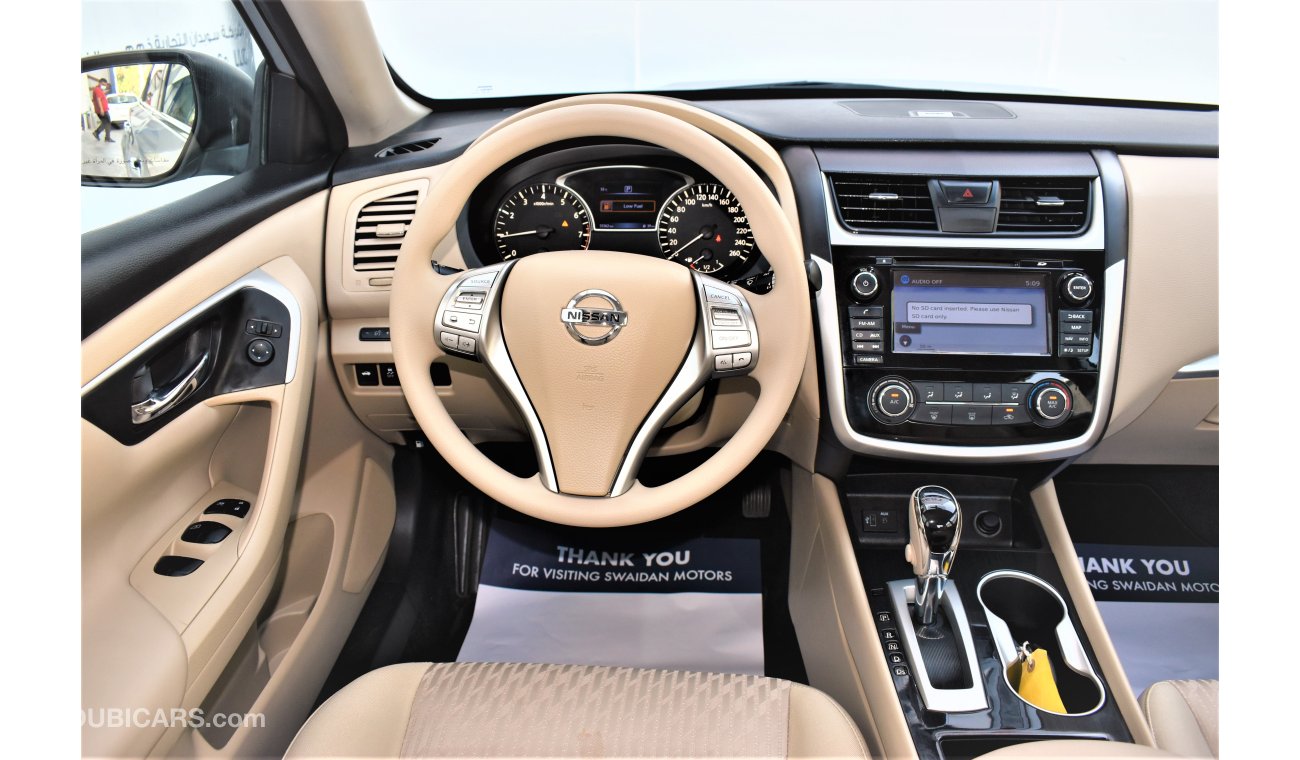 Nissan Altima 2.5L SV 2018 GCC SPECS WITH NAVIGATION DEALER WARRANTY