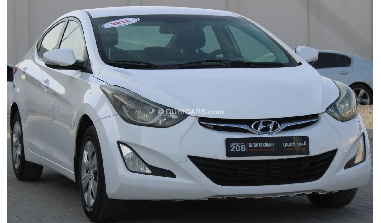 هيونداي إلانترا GL هيونداي إلنترا 2016 خليجي بحالة ممتازة بدون حوادث