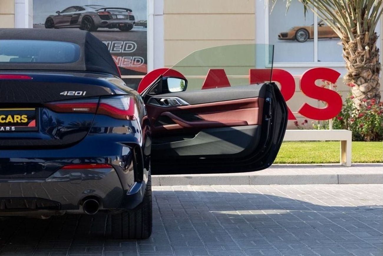 BMW 420i M Sport 2.0L BMW 420i M-Sport Convertible 2022 GCC under Agency Warranty and Service Contract with F