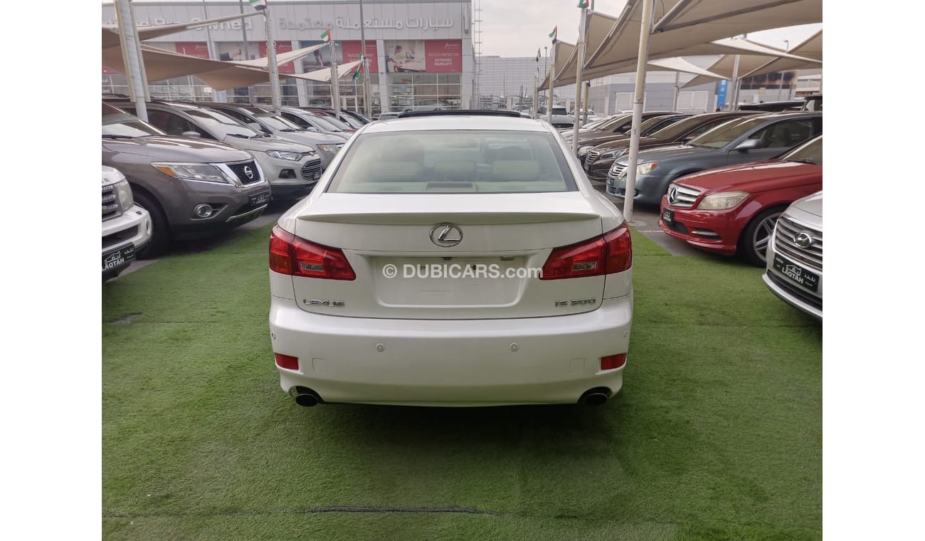 Lexus IS300 Gulf model 2007, white, beige interior, number one, imprint, leather hatch, cruise control, in excel
