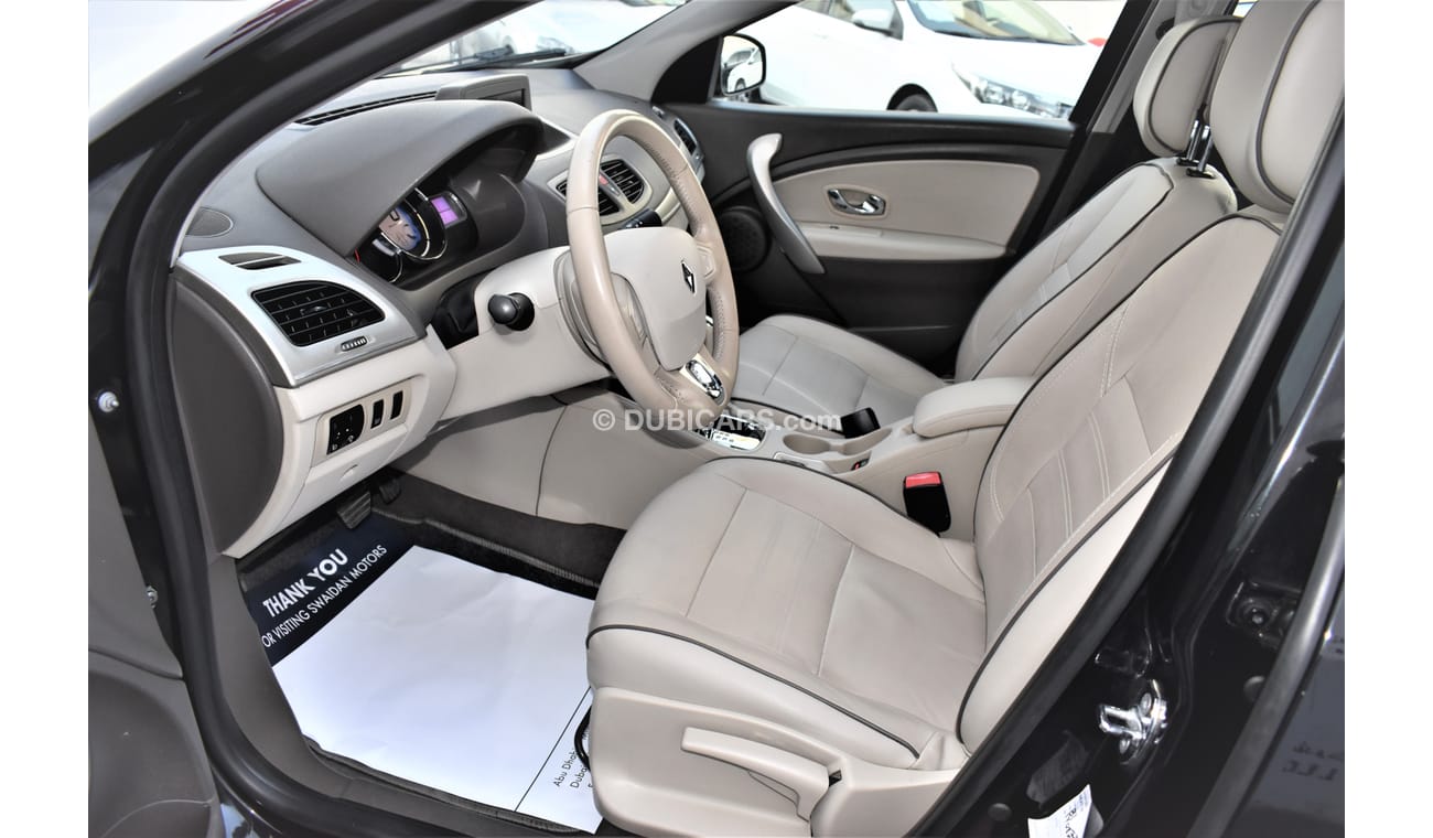 Renault Fluence 2.0L LE 2017 FULL OPTION GCC SPECS DEALER WARRANTY