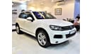Volkswagen Touareg FULL OPTION PERFECT CONDITION! Volkswagen Touareg 2013 Model!! in White Color! GCC Specs