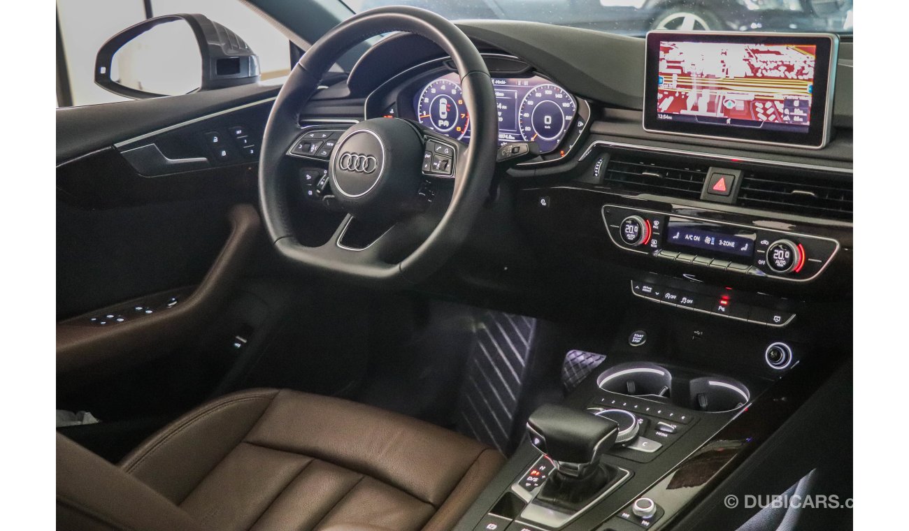 Audi A5 Sport Back 2018 GCC under agency Warranty with Zero downpayment.