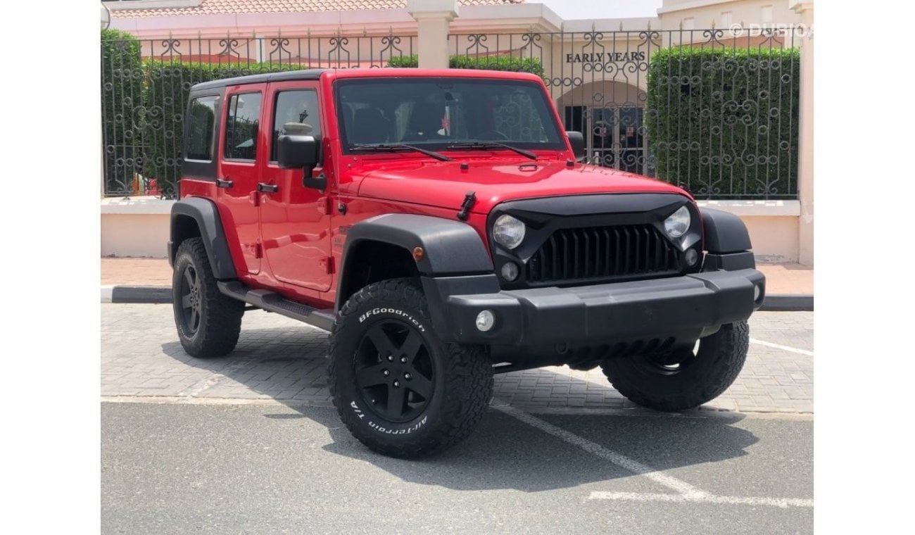 Jeep Wrangler Unlimited Sport GCC JEEP WRANGLER V6 3.6 FULL SERVICE HISTORY ONLY 1390/MONTHS