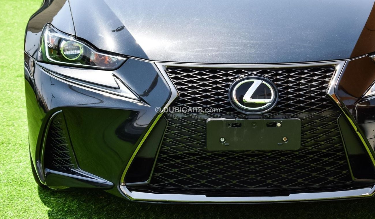 Gloss Black Front Bumper Lip & Side Skirt Kit For Lexus IS F Sport 2017-2020 - 10pc ABS Body Kit