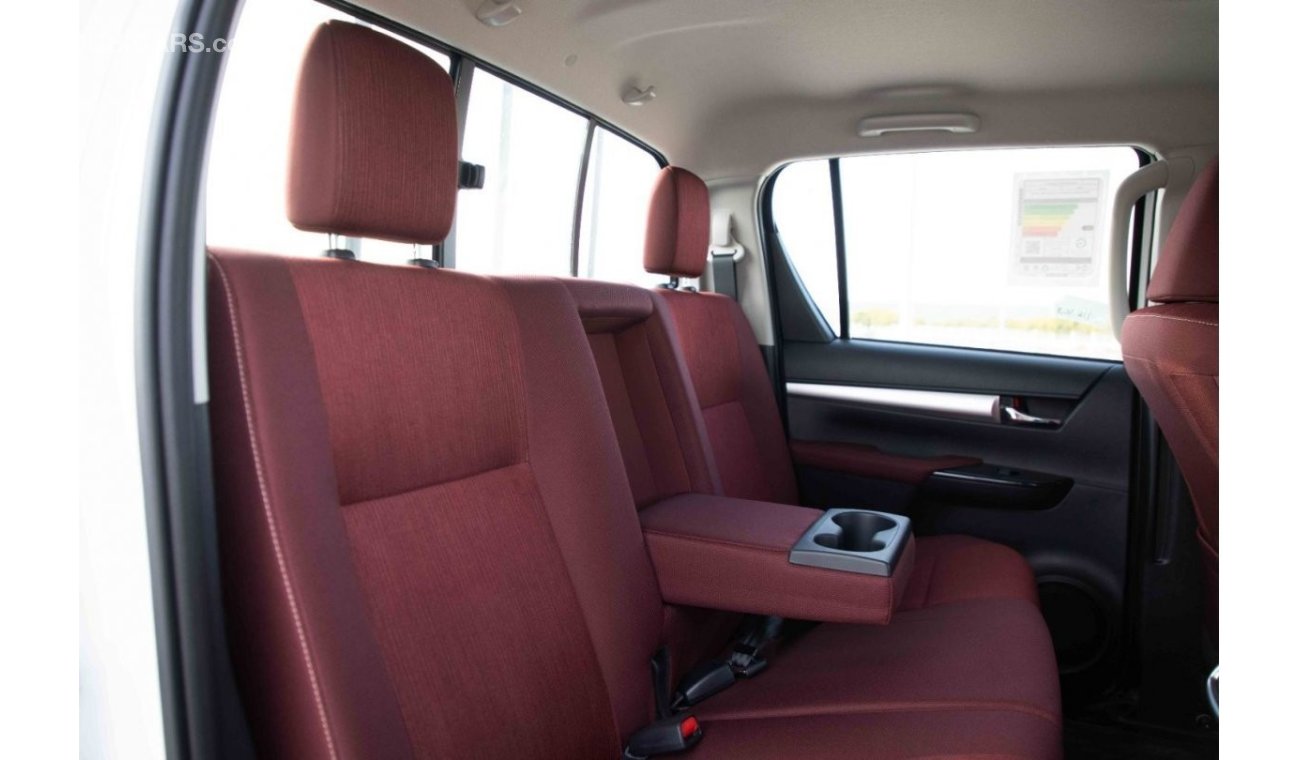 Toyota Hilux 2024 Toyota Hilux 2.7L GLXS-G DC WB 4X4 - Platinum White Pearl inside Maroon