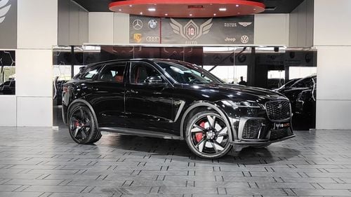 جاكوار F بيس AED 5,000 P.M | 2021 JAGUAR F-PACE SVR | AL TAYER WARRANTY AND SERVICE CONTRACT | GCC | 5.0L 550 HP