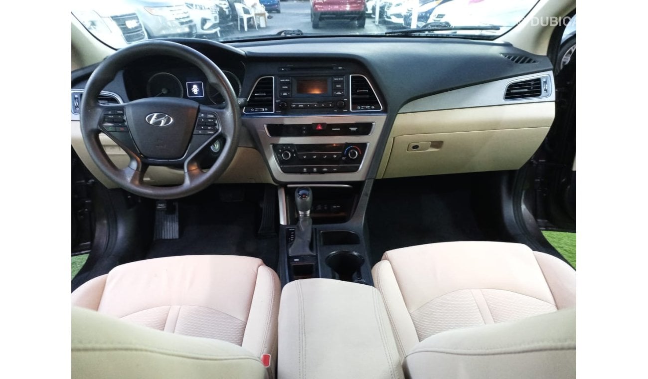 Hyundai Sonata 2015 model, cruise control, wheels, sensors, air conditioning, fog lights, in excellent condition, y