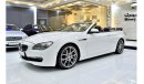 BMW 650i EXCELLENT DEAL for our BMW 650i CONVERTIBLE ( 2011 Model ) in White Color GCC Specs