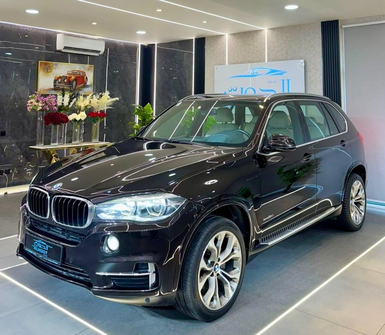 BMW X5 35i Executive 3.0L (5 Seater) ELITE BROWN BMW X5 V6 || GCC || TOP RANGE || FREE ACCIDENTS || SCREENS