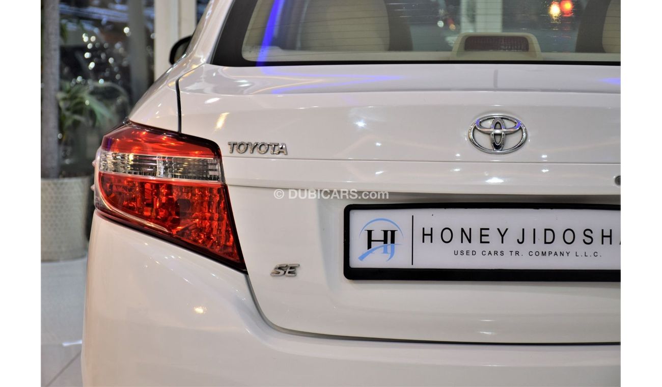 تويوتا يارس ORIGINAL PAINT ( صبغ وكاله ) Toyota Yaris SE 1.5 ( 2015 Model! ) in White Color! GCC Specs