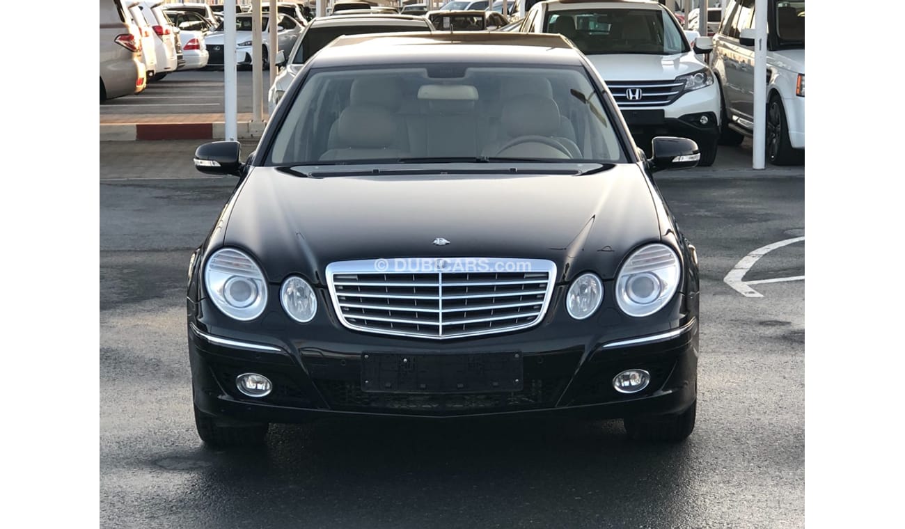 مرسيدس بنز E 350 موديل 2007 خليجي فل مواصفات كراسي جلد ومثبت سرعه وتحكم كهربي كامل ونظام صوت ممتاز وكاميرا خلفيه ومدخ