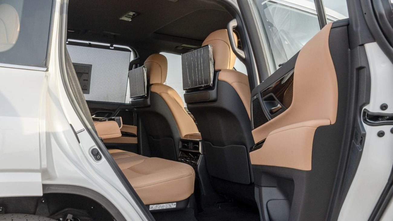 لكزس LX 700h 2026 Lexus LX700h Signature 3.5L AT Hybrid With Auto Parking (White-Tan)