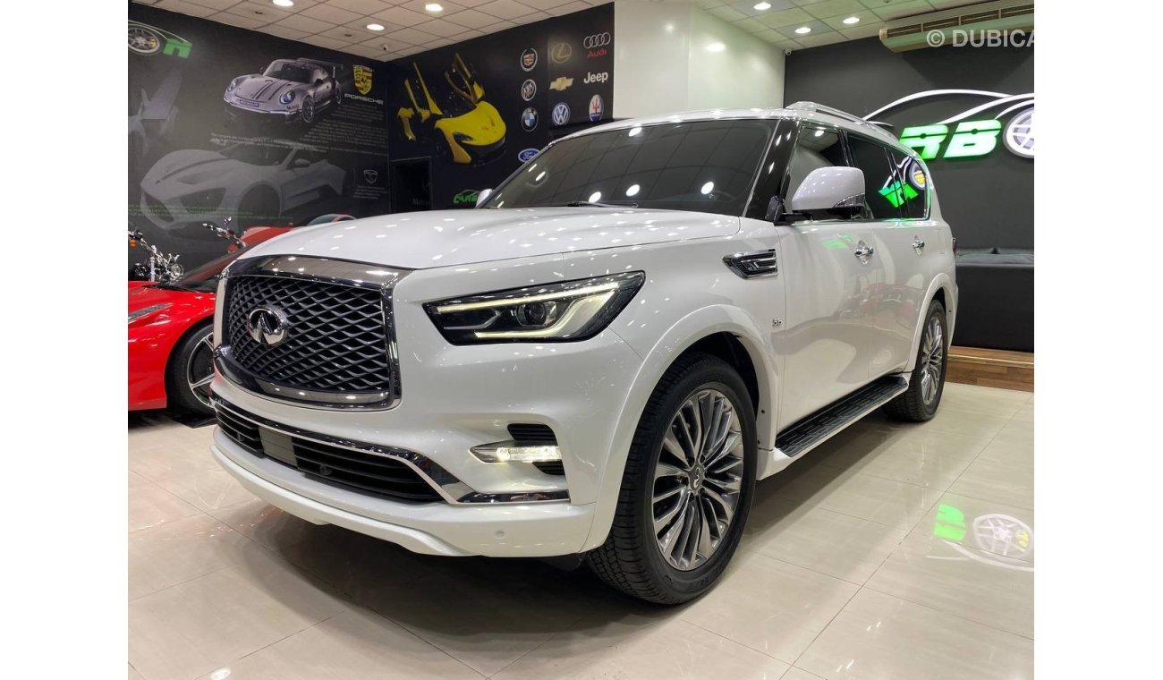 إنفينيتي QX80 INFINITY QX80 2019 GCC CAR CLEAN CONDITION FOR ONLY 189K AED WITH INSURANCE AND REGISTRATION