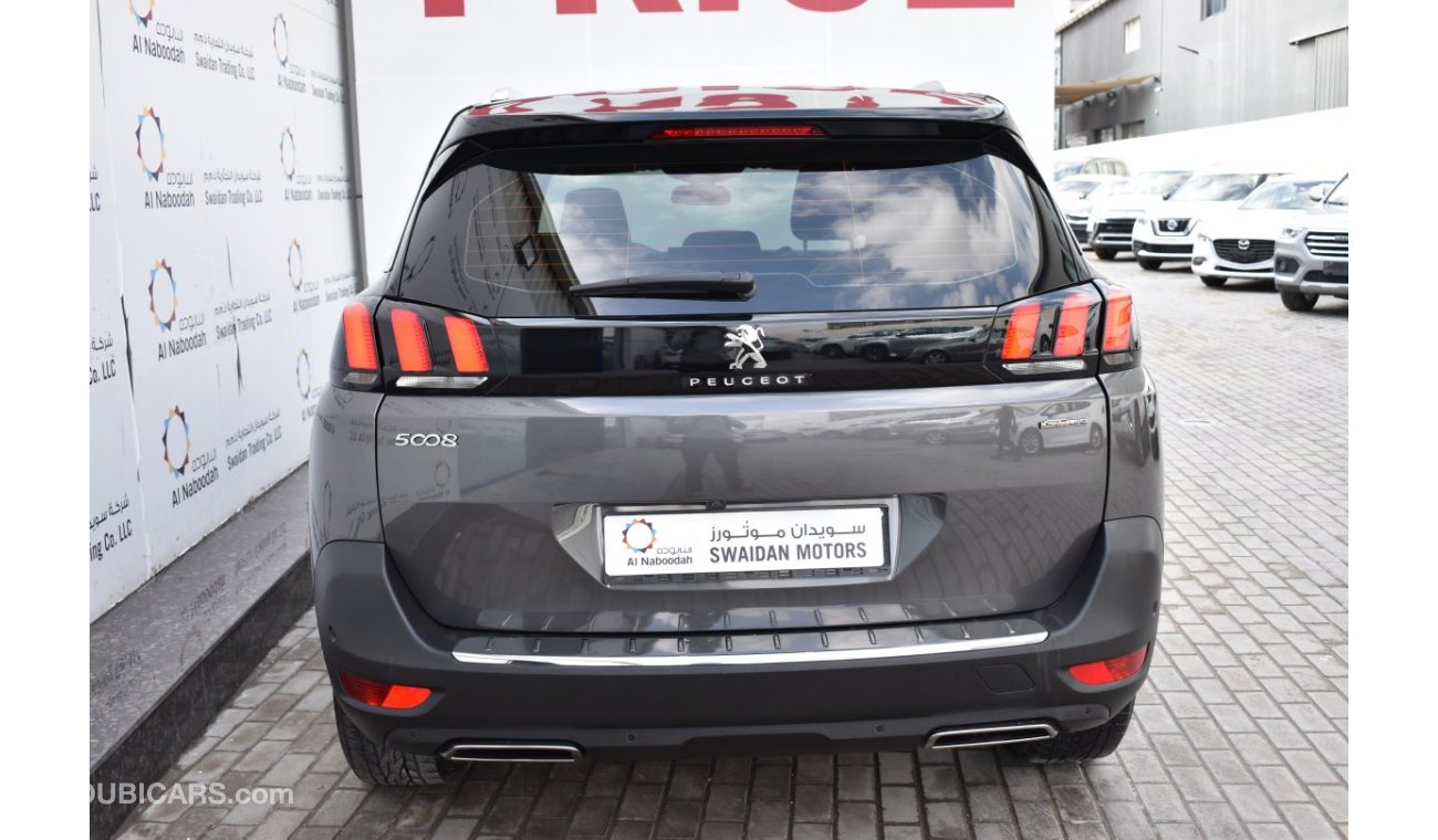 Peugeot 5008 AED 1559 PM | 1.6L GT LINE GCC AGENCY WARRANTY UP TO 2025 OR 100K KM