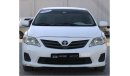 Toyota Corolla Toyota corolla 2011 white 1.6  GCC excellent condition without accidents