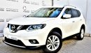 Nissan X-Trail 2.5L S 4WD 7 SEATER SUV WITH NAVIGATION 2016 GCC DEALER WARRANTY STARTING FROM 49,900 DHS