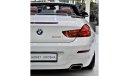 بي أم دبليو 650 EXCELLENT DEAL for our BMW 650i CONVERTIBLE ( 2011 Model ) in White Color GCC Specs