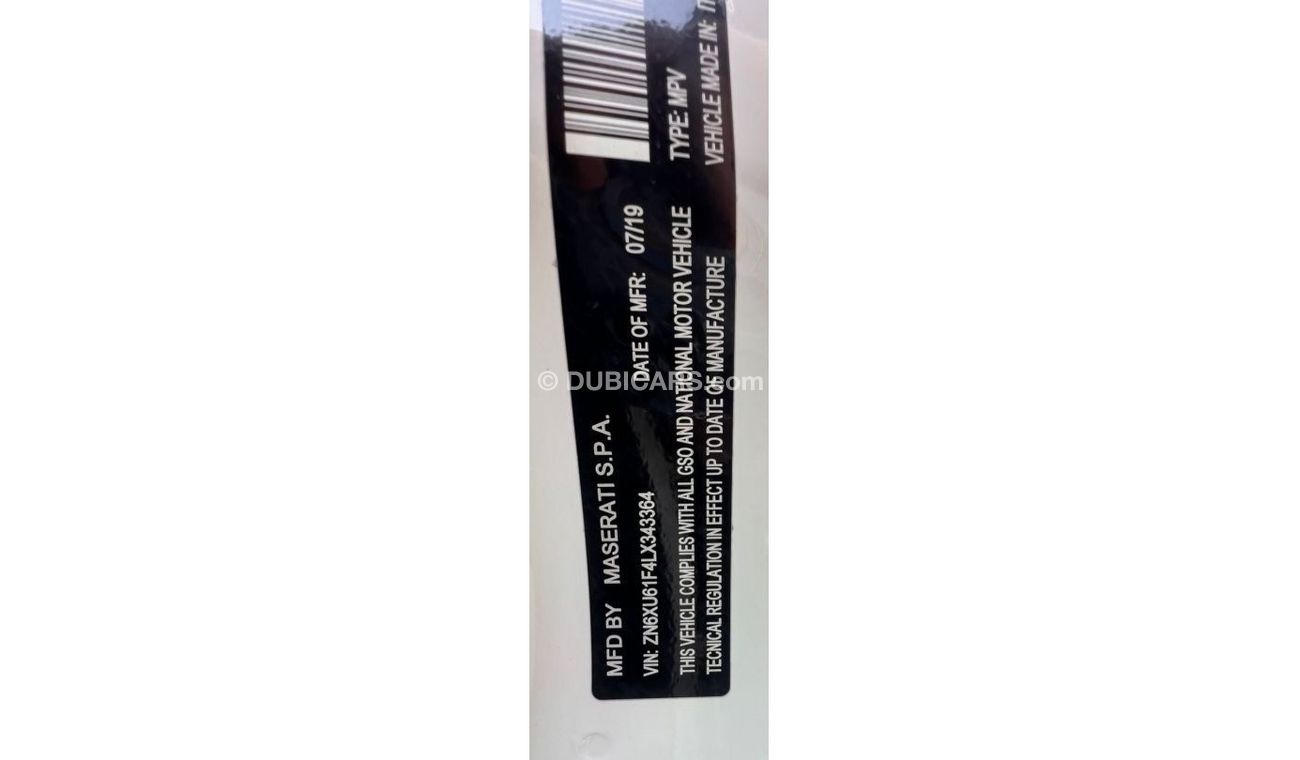 Maserati Levante Maserati Levante Q4  Full Option 2020 GCC Full Service History  Under Warranty