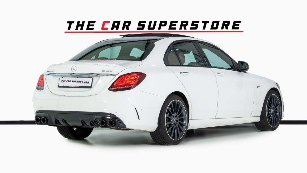 Mercedes-Benz C 43 AMG Std 3.0L 4 Matic-GCC-19 Inch Black Rims-Panoramic Roof-Active Sports Exhaust