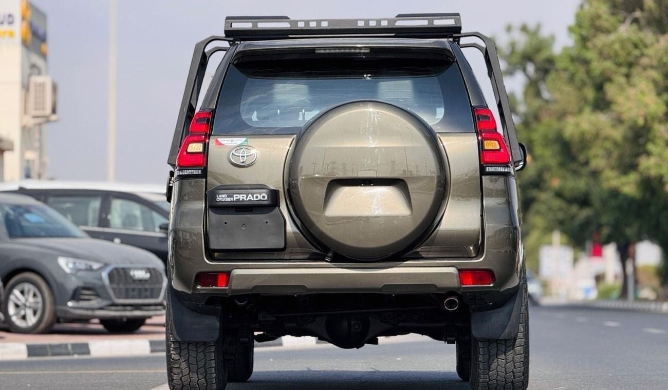 Toyota Prado PREMIUM BULL BAR | ROOF RACK WITH SIDE LADDERS | RHD | 2016 | 2.8L DIESEL ENGINE | (AT) | REAR VIEW