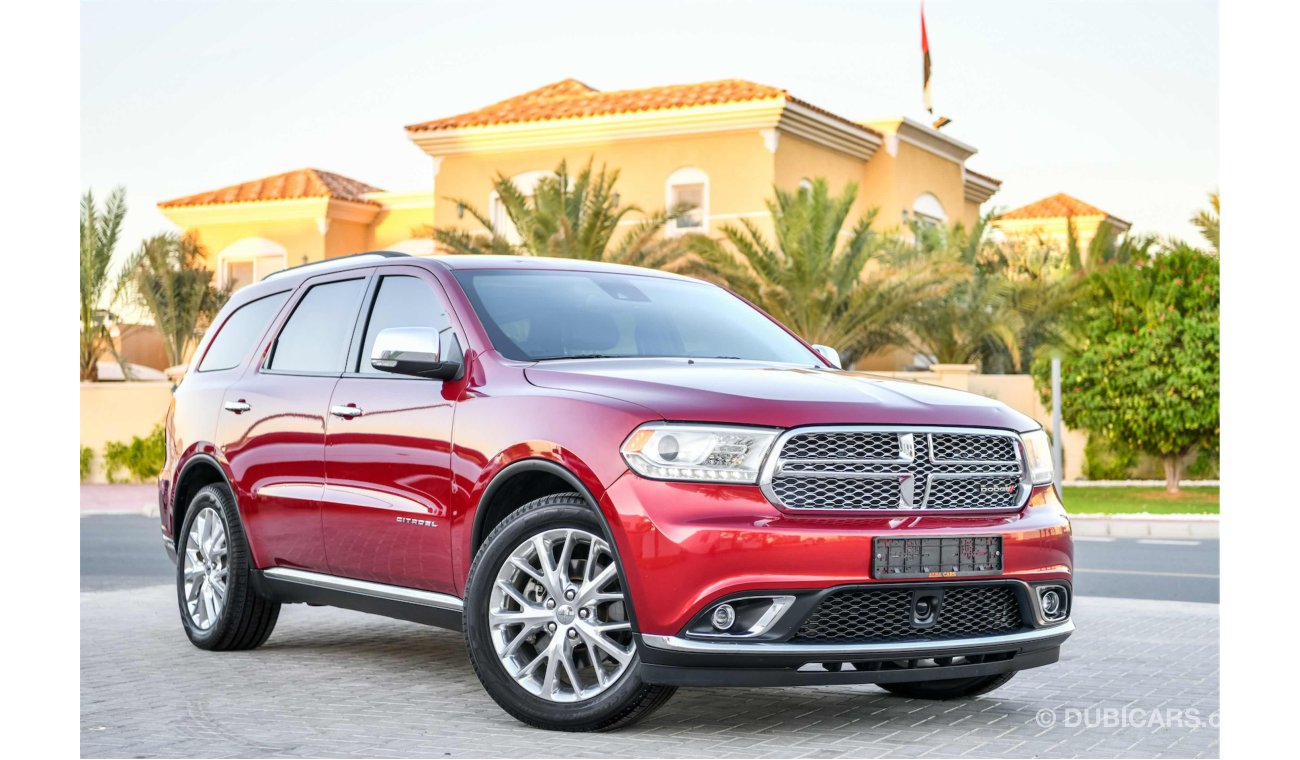 Dodge Durango V8 Citadel + Full Agency History - AED 1,449 PM! - 0% DP