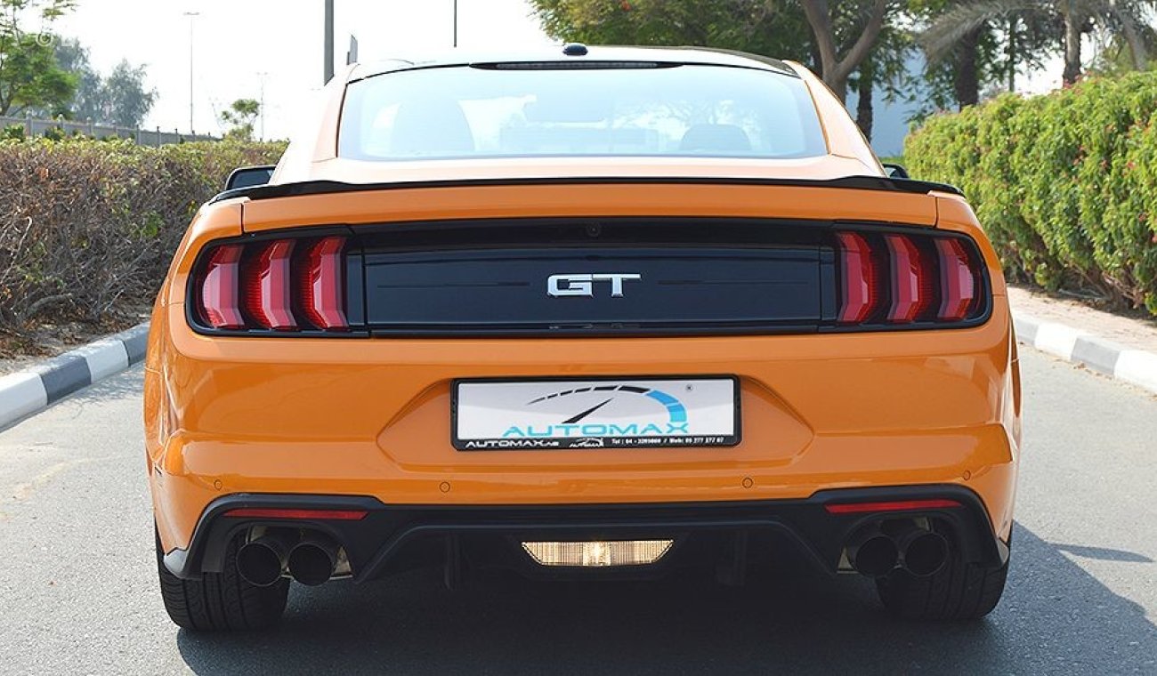 Ford Mustang GT Premium 2018, 5.0 V8 GCC, 0km with 3Yrs or 100K km WRNTY + 60K km Service at Al Tayer