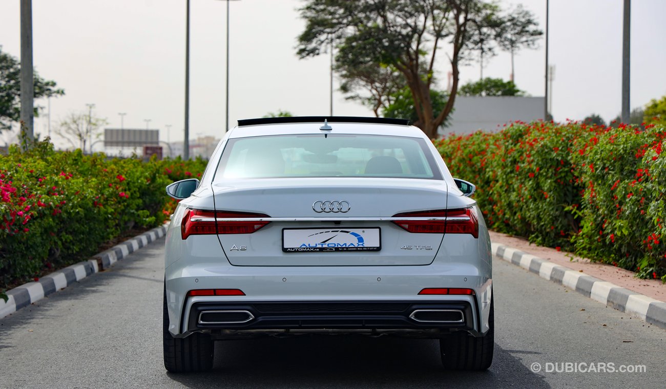 أودي A6 S-Line 2021 Premium 45 TFSI 0km w/3 Yrs Ultd Miles and 5 Yrs or 75K KM Svcs @ Dealer.