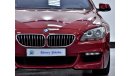 BMW 640i EXCELLENT DEAL for our BMW 640i GRAN COUPE 2013 Model!! in Red Color! GCC Specs