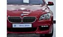 BMW 640i EXCELLENT DEAL for our BMW 640i GRAN COUPE 2013 Model!! in Red Color! GCC Specs