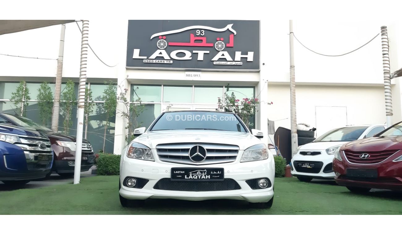 Mercedes Benz C350 Gulf panorama, full option, sensors, back wing, electric chair, white color wheels inside saffron, i