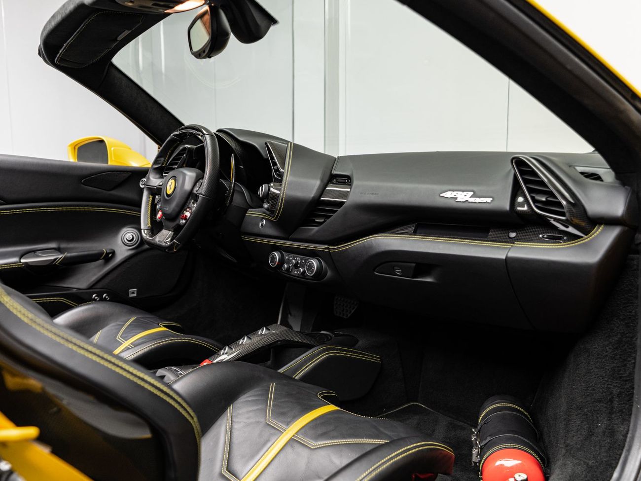 Ferrari 488 Spider STD BUY NOW, PAY 2027 | THE BLACKLINE STANDARD | Giallo Modena, Full Carbon, GCC