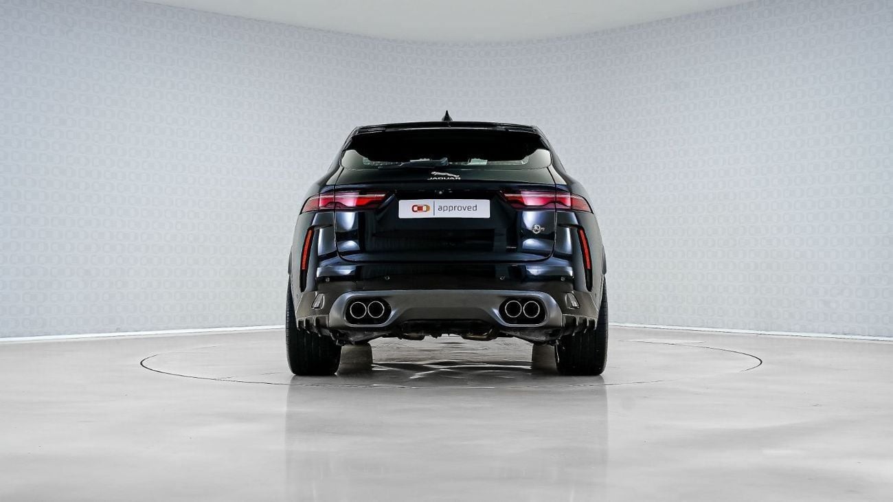 Jaguar F Pace SVR 5.0L Special Offer | AED 4,423 PM | Super Low KM, Warranty, Service Oct 2028 | F Pace P550 SVR