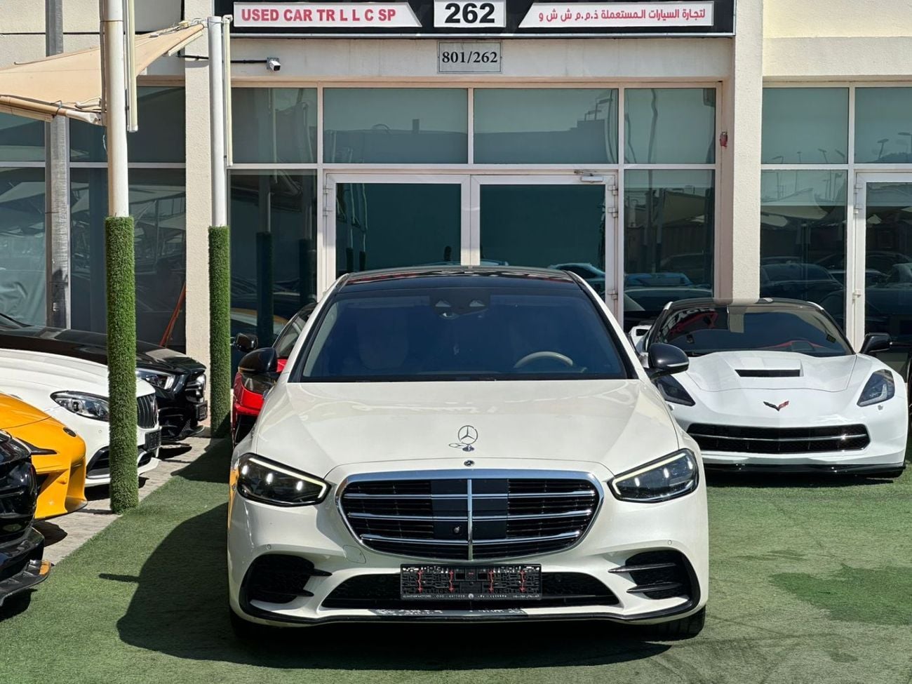 مرسيدس بنز S 580 مرسيدس بنز S580 وارد 2022 كلين تايتل صبغ وكاله ف اوبشن بحاله ممتازه