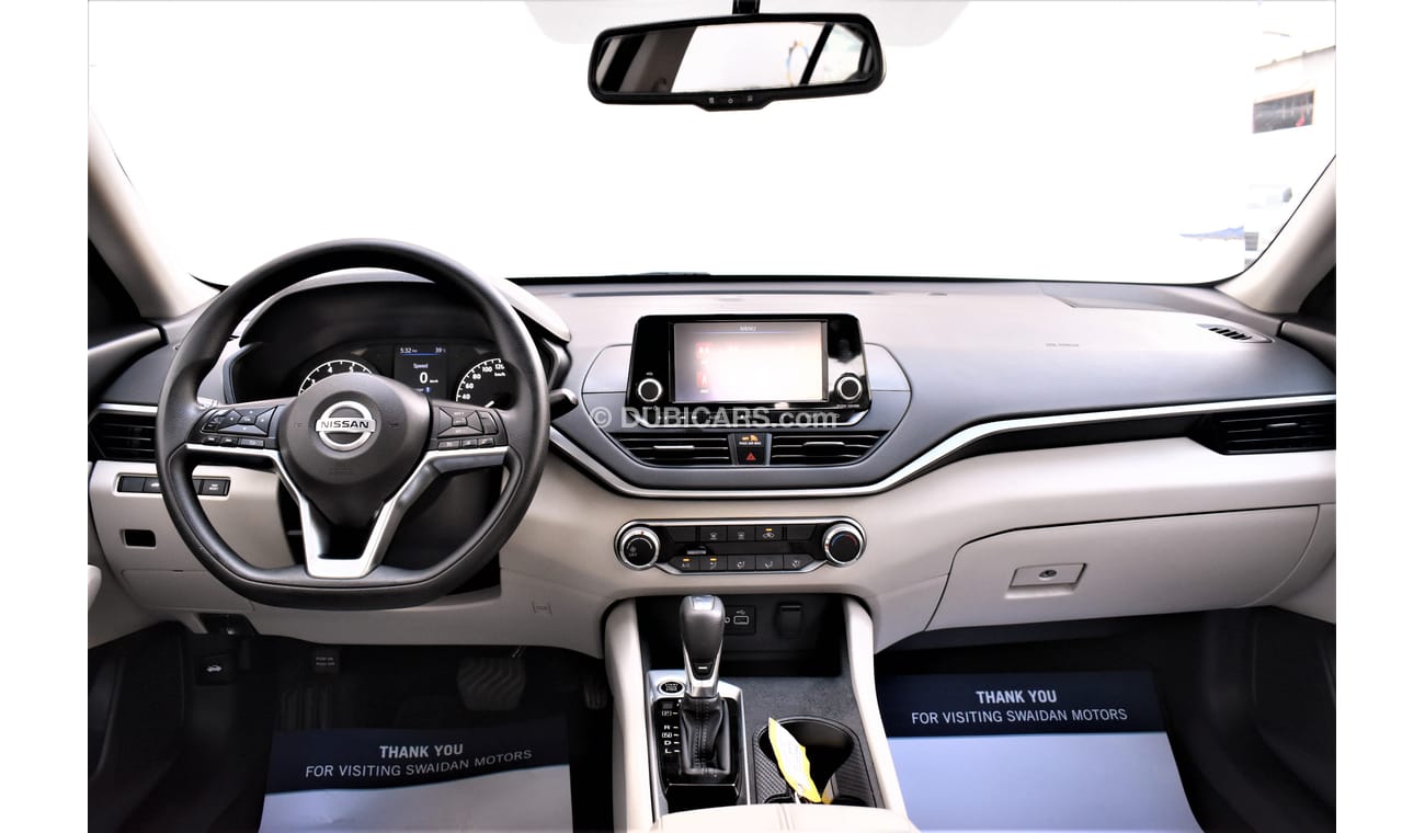 Nissan Altima AED 1039 PM 2.5L S 2020 GCC DEALER WARRANTY