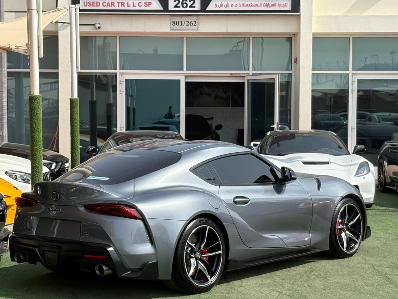 تويوتا سوبرا تويوتا سوبرا GR V6 خليجي 2022 صبغ وكاله بحاله ممتازه بدون حوادث