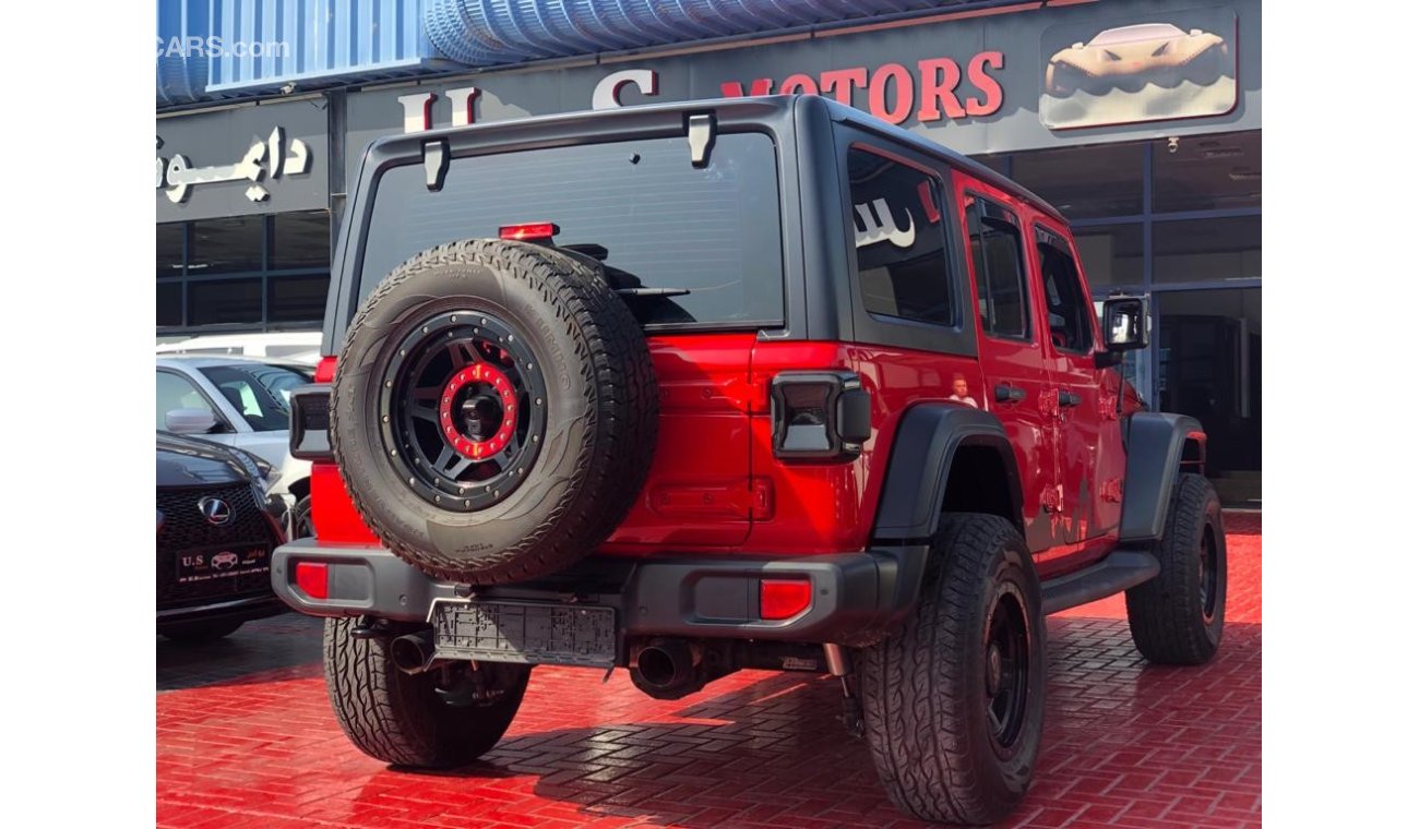 جيب رانجلر UNLIMITED LIFTED GCC 2018 FSH LOW MILEAGE WITH AGENCY WARRANTY IN MINT CONDITION