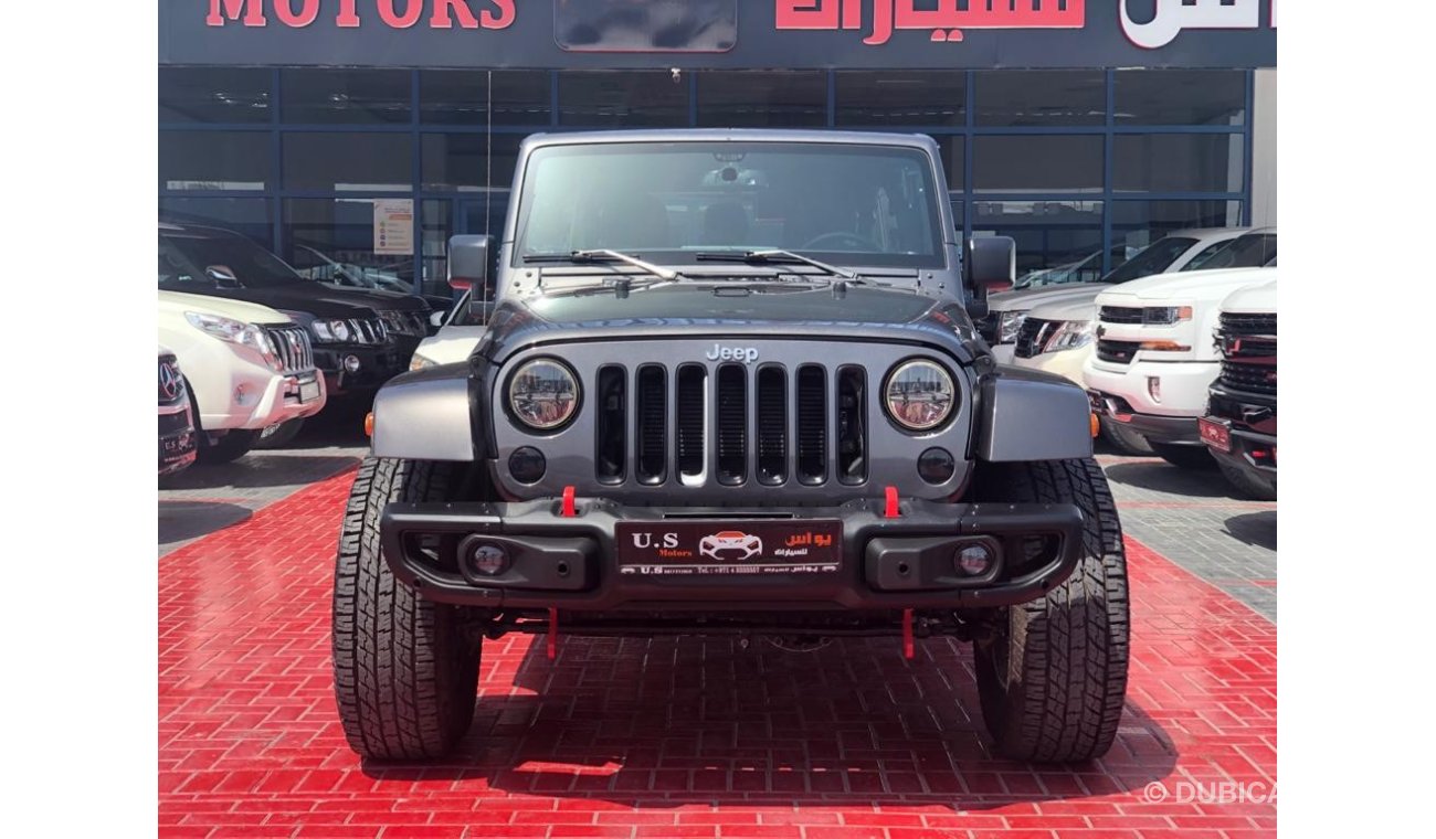 جيب رانجلر SAHARA UNLIMITED LIFTED 2016 GCC SINGLE OWNER WITH FSH WITH AGENCY IN MINT CONDITION